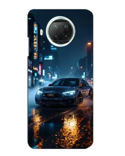 Чехол для Xiaomi Mi 10i с картинкой «Ночной город и Audi» Чехол для Xiaomi Mi 10i с картинкой «Ночной город и Audi»