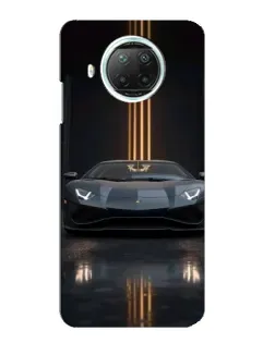 Чехол для Xiaomi Mi 10i с картинкой «Lamborghini золотые линии»