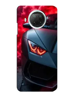 Чехол для Xiaomi Mi 10i с картинкой «Lamborghini красное сияние»