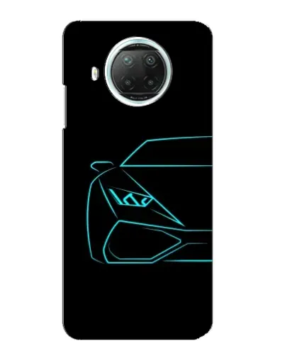Чехол для Xiaomi Mi 10i с картинкой «Голубой силуэт Lamborghini» Чехол для Xiaomi Mi 10i с картинкой «Голубой силуэт Lamborghini»