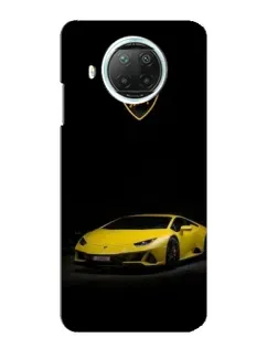 Чехол для Xiaomi Mi 10i с картинкой «Lamborghini желтый акцент»