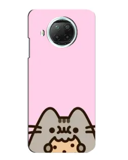 Чехол для Xiaomi Mi 10i с картинкой «Pusheen и печенье»