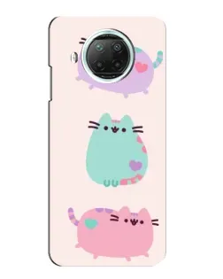 Чехол для Xiaomi Mi 10i с картинкой «Pusheen трио»