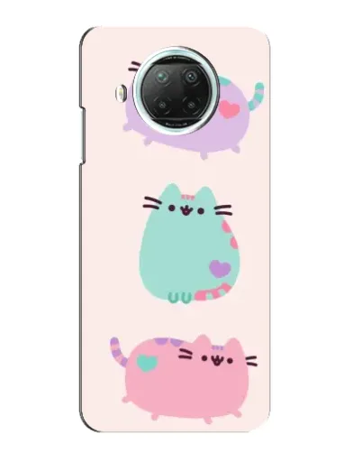 Чехол для Xiaomi Mi 10i с картинкой «Pusheen трио»