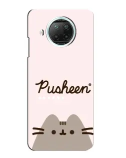Чехол для Xiaomi Mi 10i с картинкой «Pusheen логотип»