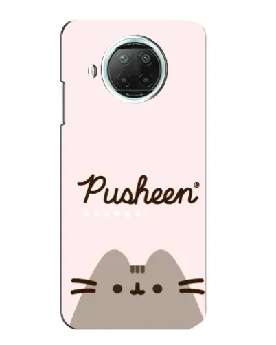 Чехол для Xiaomi Mi 10i с картинкой «Pusheen логотип»