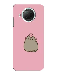 Чехол для Xiaomi Mi 10i с картинкой «Pusheen сердце»