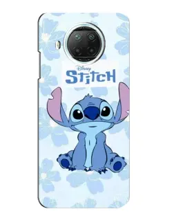Чехол для Xiaomi Mi 10i с картинкой «Stitch среди цветов»