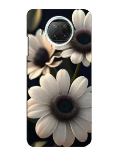 Чехол для Xiaomi Mi 10i с картинкой «Белые маргаритки макро»