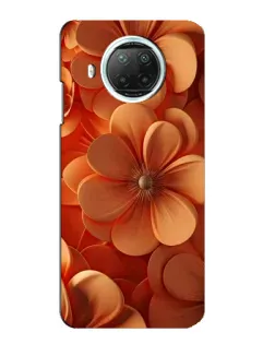 Чехол для Xiaomi Mi 10i с картинкой «Оранжевый макро цветок»