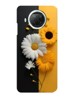 Чехол для Xiaomi Mi 10i с картинкой «Подсолнух и ромашка»