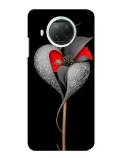 Чехол для Xiaomi Mi 10i с картинкой «Серебряный фантазийный цветок»