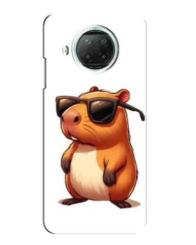 Чехол для Xiaomi Mi 10i с картинкой «Капибара в очках»