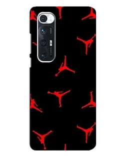 Чехол для Xiaomi Mi 10s с картинкой «Jordan Red Pattern»