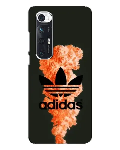 Чехол для Xiaomi Mi 10s с картинкой «Оранжевый дым Adidas»