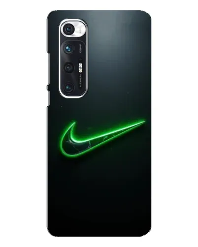 Чехол для Xiaomi Mi 10s с картинкой «Неоновый контур Nike»