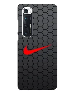 Чехол для Xiaomi Mi 10s с картинкой «Nike — карбоновая сетка»