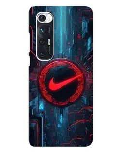 Чехол для Xiaomi Mi 10s с картинкой «Техногенный стиль Nike»