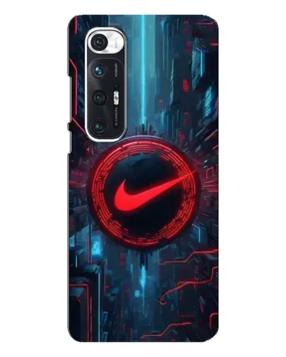 Чехол для Xiaomi Mi 10s с картинкой «Техногенный стиль Nike»