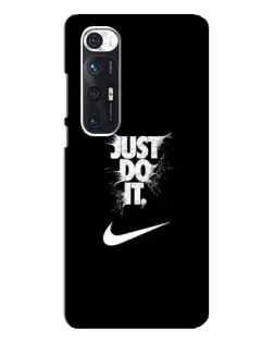 Чехол для Xiaomi Mi 10s с картинкой «Текстовый принт Nike»