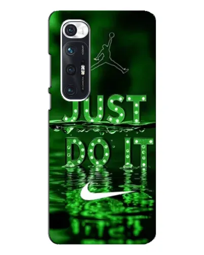 Чехол для Xiaomi Mi 10s с картинкой «Зеленый неоновый Nike»