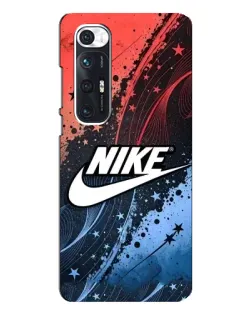 Чехол для Xiaomi Mi 10s с картинкой «Градиентный принт Найк»