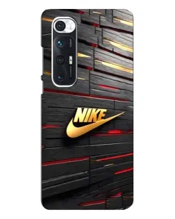 Чехол для Xiaomi Mi 10s с картинкой «Золотой Nike на металле»