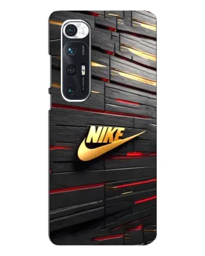 Чехол для Xiaomi Mi 10s с картинкой «Золотой Nike на металле»