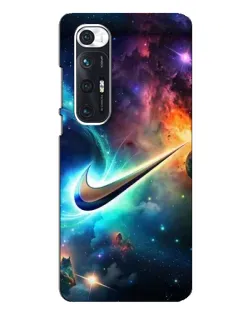 Чехол для Xiaomi Mi 10s с картинкой «Космический Nike Swoosh»