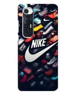 Чехол для Xiaomi Mi 10s с картинкой «Коллекция кроссовок Nike»