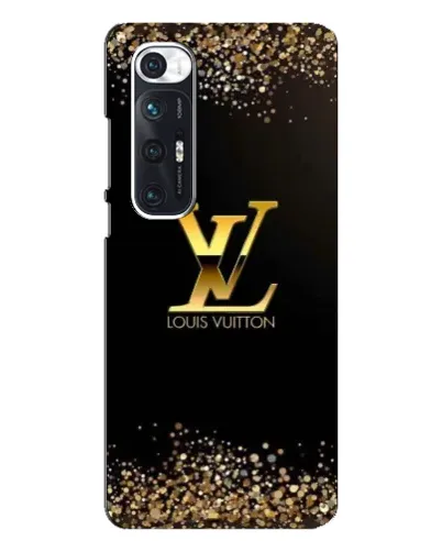 Чехол для Xiaomi Mi 10s с картинкой «LV — золотые искры»