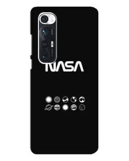 Чехол для Xiaomi Mi 10s с картинкой «NASA — технический принт»