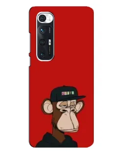 Чехол для Xiaomi Mi 10s с картинкой «Bored Ape — красный фон» Чехол для Xiaomi Mi 10s с картинкой «Bored Ape — красный фон»