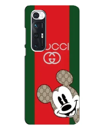 Чехол для Xiaomi Mi 10s с картинкой «Gucci — полосы и Микки»