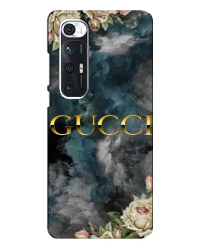 Чехол для Xiaomi Mi 10s с картинкой «Абстрактные цветы Gucci»
