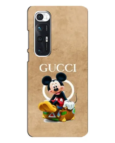 Чехол для Xiaomi Mi 10s с картинкой «Микки Маус Gucci — крафт»