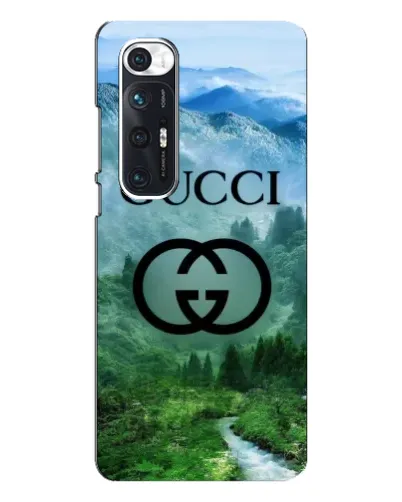 Чехол для Xiaomi Mi 10s с картинкой «Gucci — горный пейзаж»