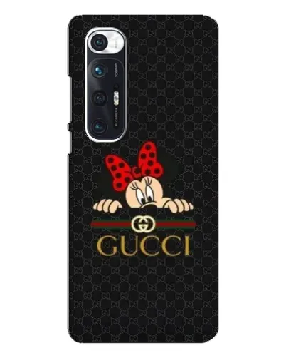 Чехол для Xiaomi Mi 10s с картинкой «Минни Маус Gucci — черный»