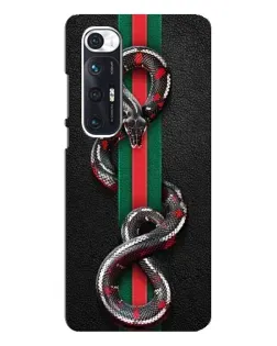 Чехол для Xiaomi Mi 10s с картинкой «Gucci — змея на полосе» Чехол для Xiaomi Mi 10s с картинкой «Gucci — змея на полосе»