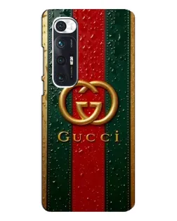 Чехол для Xiaomi Mi 10s с картинкой «Gucci — фирменная полоса и золото» Чехол для Xiaomi Mi 10s с картинкой «Gucci — фирменная полоса и золото»