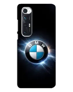 Чехол для Xiaomi Mi 10s с картинкой «BMW — неоновое сияние»