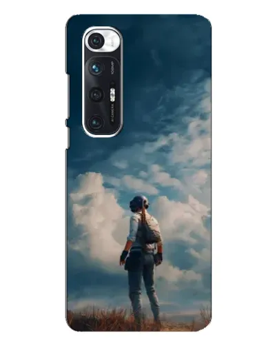 Чехол для Xiaomi Mi 10s с картинкой «Герой PUBG на скале»