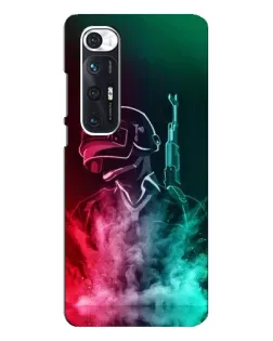 Чехол для Xiaomi Mi 10s с картинкой «PUBG — огненный воин»