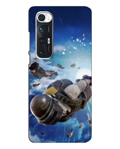 Чехол для Xiaomi Mi 10s с картинкой «Десант PUBG — прыжок»