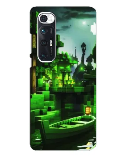 Чехол для Xiaomi Mi 10s с картинкой «Minecraft лесной пейзаж»