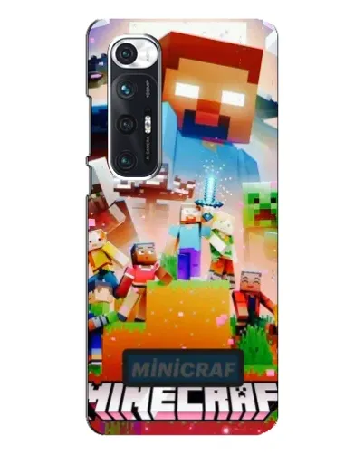 Чехол для Xiaomi Mi 10s с картинкой «Minecraft герои игры»