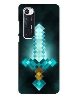 Чехол для Xiaomi Mi 10s с картинкой «Алмазный меч неон»