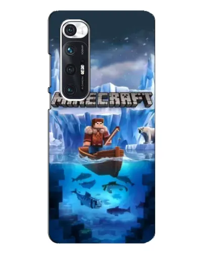 Чехол для Xiaomi Mi 10s с картинкой «Minecraft ледяной мир»