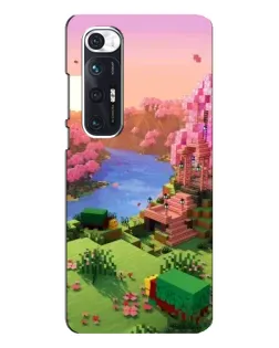 Чехол для Xiaomi Mi 10s с картинкой «Розовое дерево Minecraft»