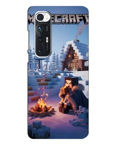 Чехол для Xiaomi Mi 10s с картинкой «Зимний Minecraft»